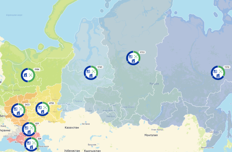 Свободные площадки для инвестирования в Красноярском крае нанесены на Инвестиционную карту России.